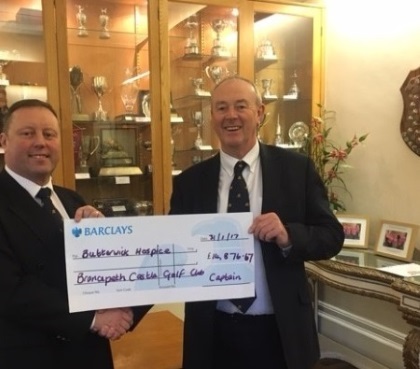 Photo - Butterwick Cheque for 2016