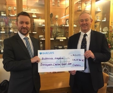 Photo - Barclays and Butterwick Cheque for 2016